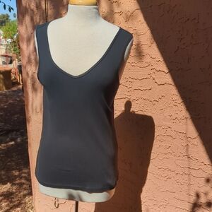 Chico's Black V-Neck Tank Top